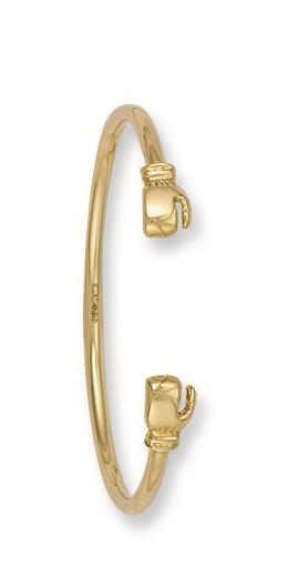 9ct Gold Baby's Boxing Glove Bangle