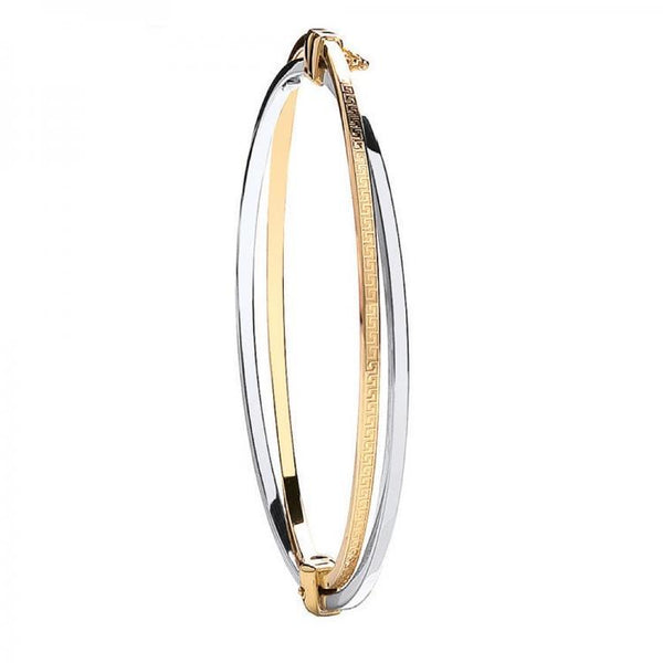 9ct Yellow & White Gold Bangle