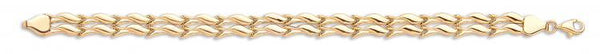 9ct Gold Fancy Double Link Bracelet