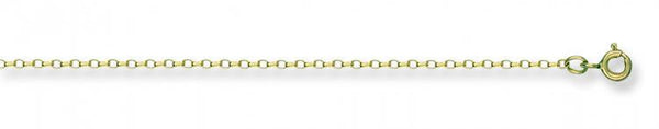 9ct Gold Diamond Cut Belcher Chain.