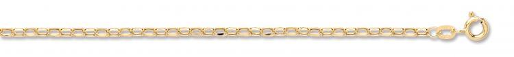 9ct Gold Diamond Cut Belcher Chain