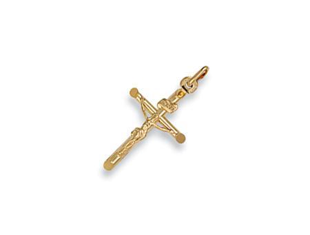 9ct Gold Tube Crucifix