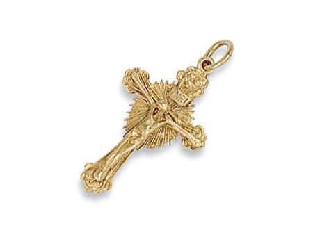 9ct Gold Casted Solid Crucifix