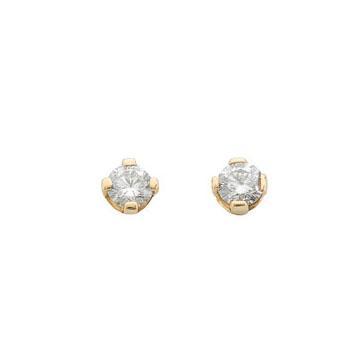 9ct Gold 0.25ct Claw Set Diamond Stud Earrings