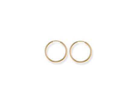 9ct Gold Plain Sleepers Earrings