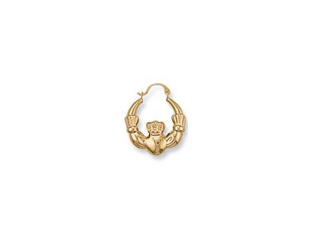 9ct Gold Claddagh Earrings
