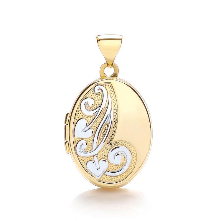 9ct Gold Oval Shape Locket