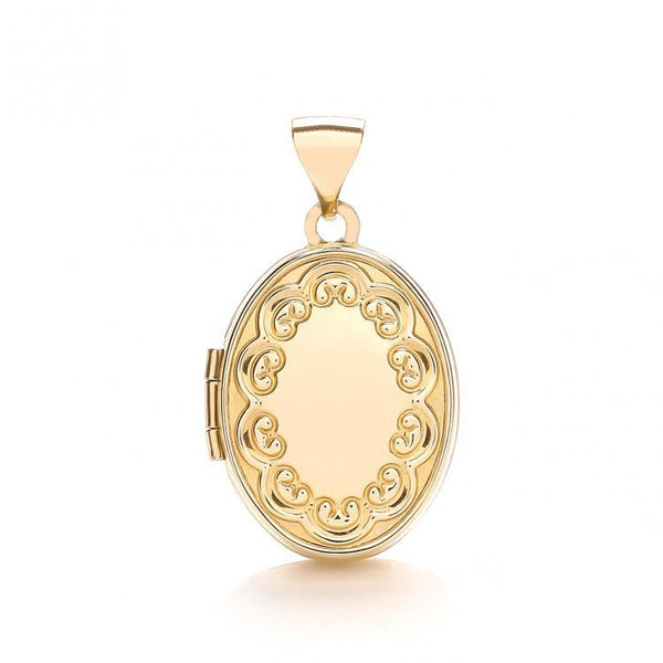 9ct Gold Oval Locket