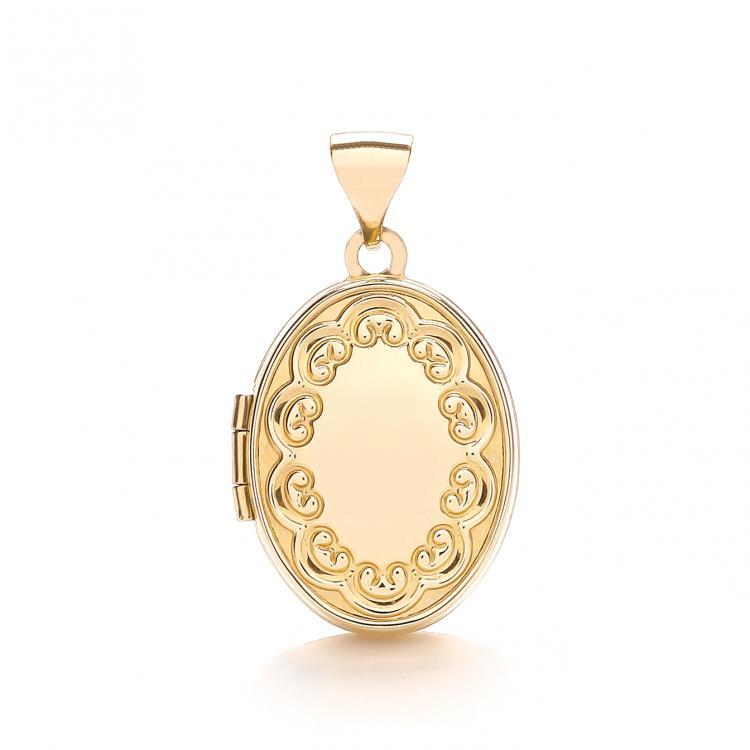 9ct Gold Oval Locket