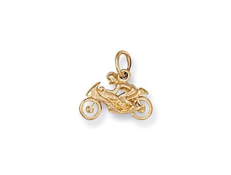 9ct Gold Motorbike Pendant