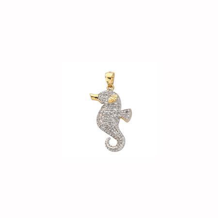 9ct Gold Seahorse Pendant