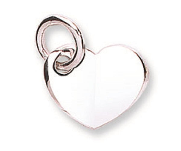 9ct White Gold Heart Pendant