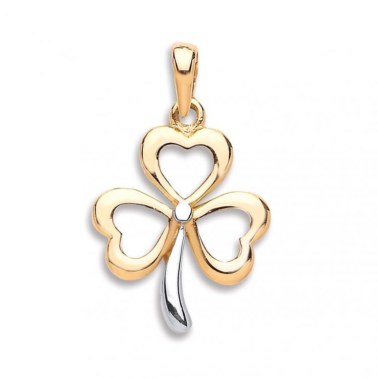 9ct Gold Three Leaf Clover