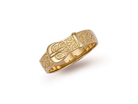 9ct Gold Buckle Ring