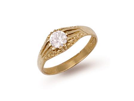 9ct Gold Gents Single Stone Ring