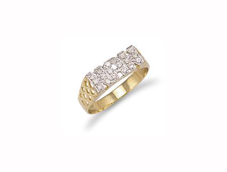 9ct Gold CZ Nan Ring