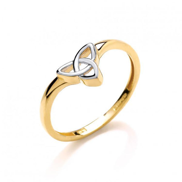 9ct Two Colour Gold Celtic ring