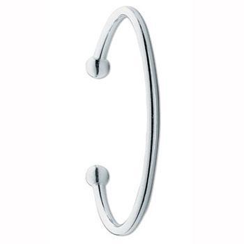Real Silver Ladies and Gents Torque Bangle 4mm