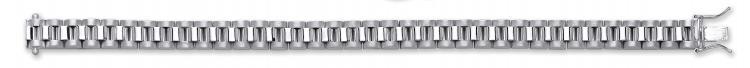 Real Silver Ladies Rolex Style Bracelet
