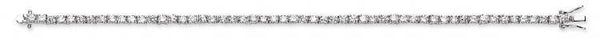 Real Silver Ladies Cz Tennis Bracelet
