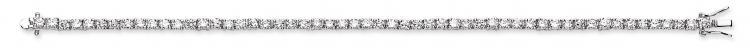 Real Silver Ladies Cz Tennis Bracelet