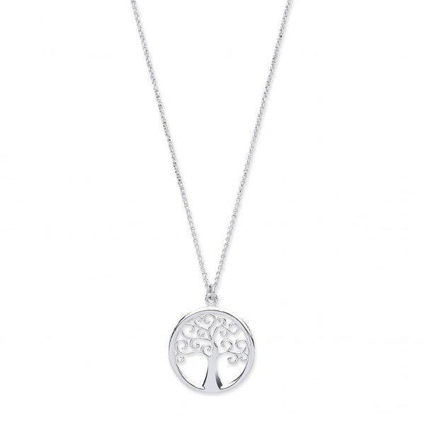Real Silver Tree of Life Necklace 16" + 2" extention