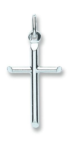 Real Silver Plain Tubbed Cross