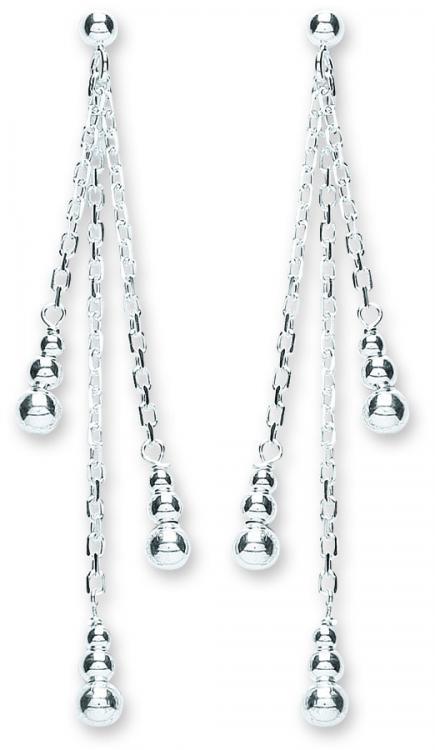 Real Silver Fancy Ball Drops