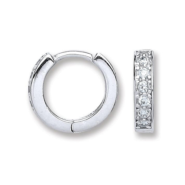 Real Silver Baby Huggies Hoops