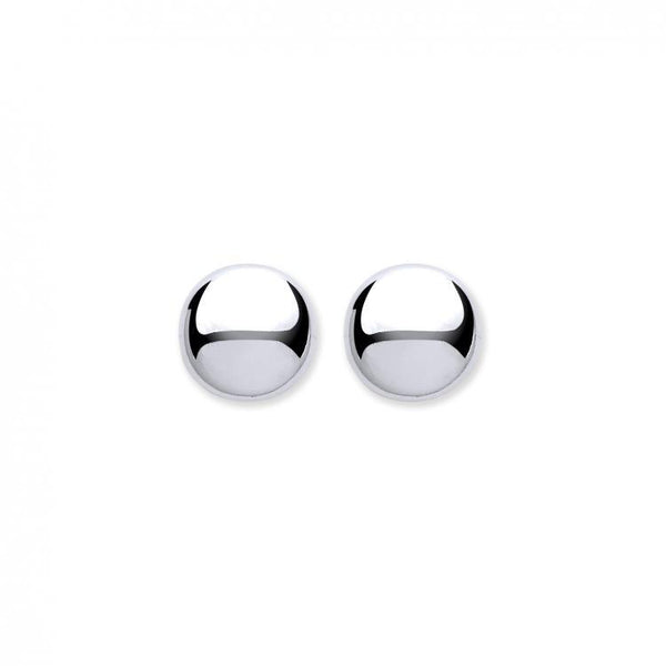 Real Silver Button Studs