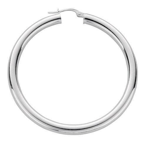 Real Silver Hooped Earrings