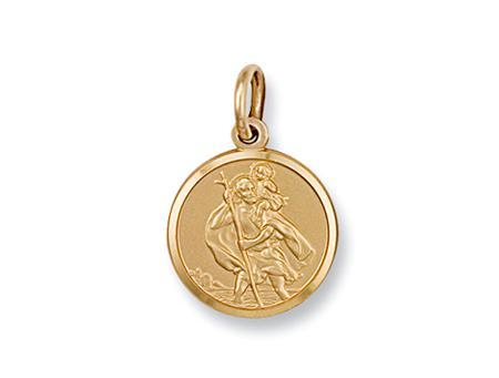 9ct Gold Solid St Christopher