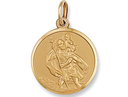 9ct Gold Solid St Christopher