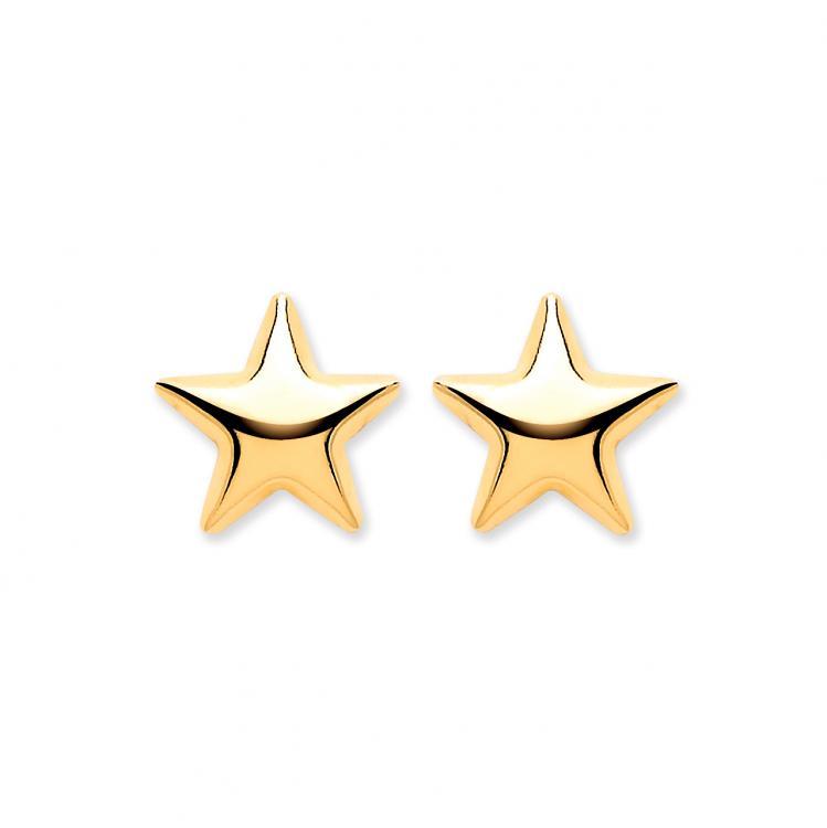 9ct Gold Star Stud