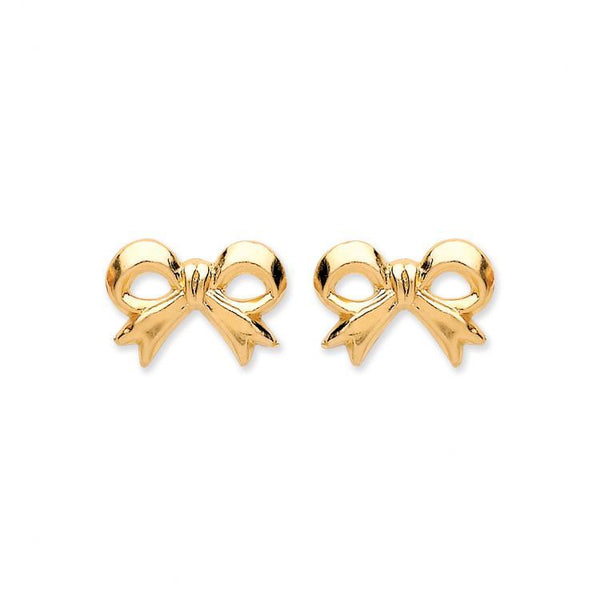 9ct Gold Bow Studs