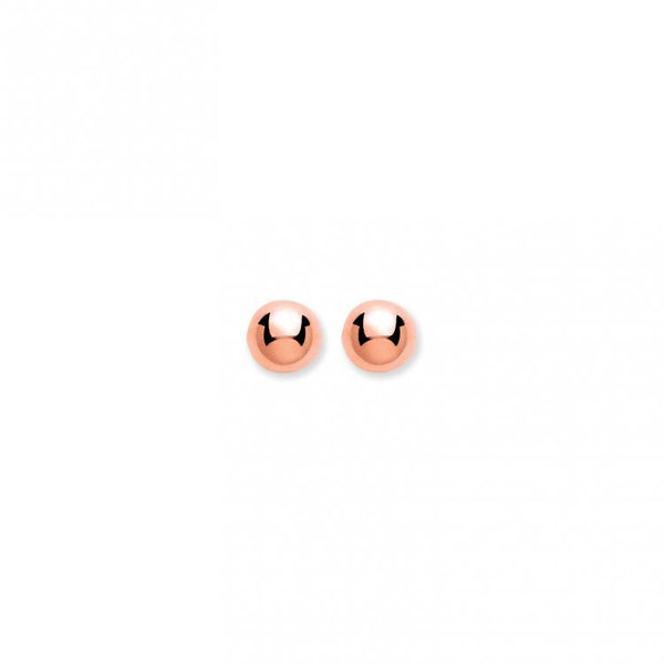 9ct Rose Gold Ball studs