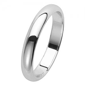 Real Silver Wedding Rings 3mm D Shape