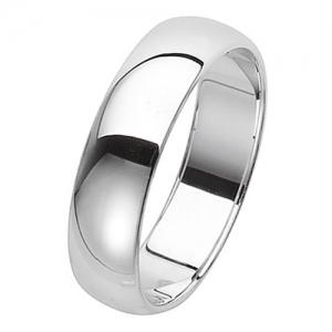 Real Silver Wedding Bands D shape 5mm
