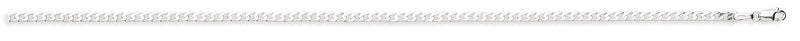 Real Silver Solid Curb Chain
