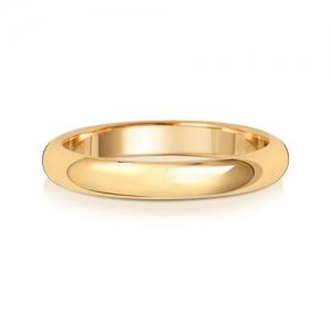 9ct Gold Wedding Rings D Shape 3mm