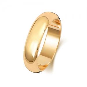 9ct Gold Wedding Rings D Shape 5mm